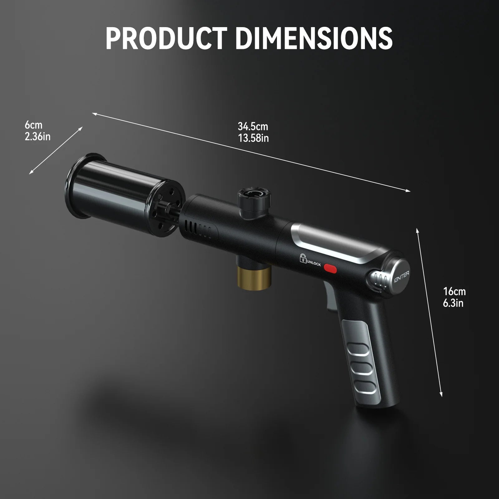 New Metal High Firepower Flamethrower for Outdoor Camping Barbecue Lighter for Outdoor Tools Innova Techno