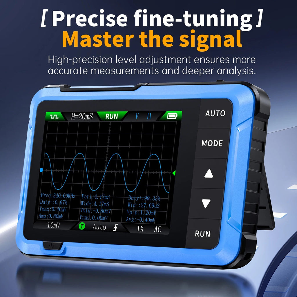 FNIRSI New DSO510 DSO152 DSO153 Mini Handheld Digital 2 IN 1 Oscilloscope Portable 48MS/s 10MHz Bandwidth Electronic Repair Tool Innova Techno