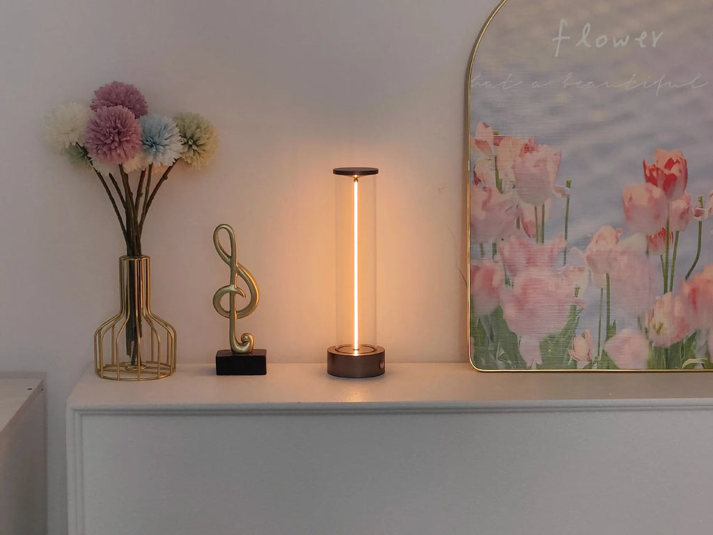 Minimalist table lamp, single table lamp, new look, large design, modern look, comfortable light Innova Techno