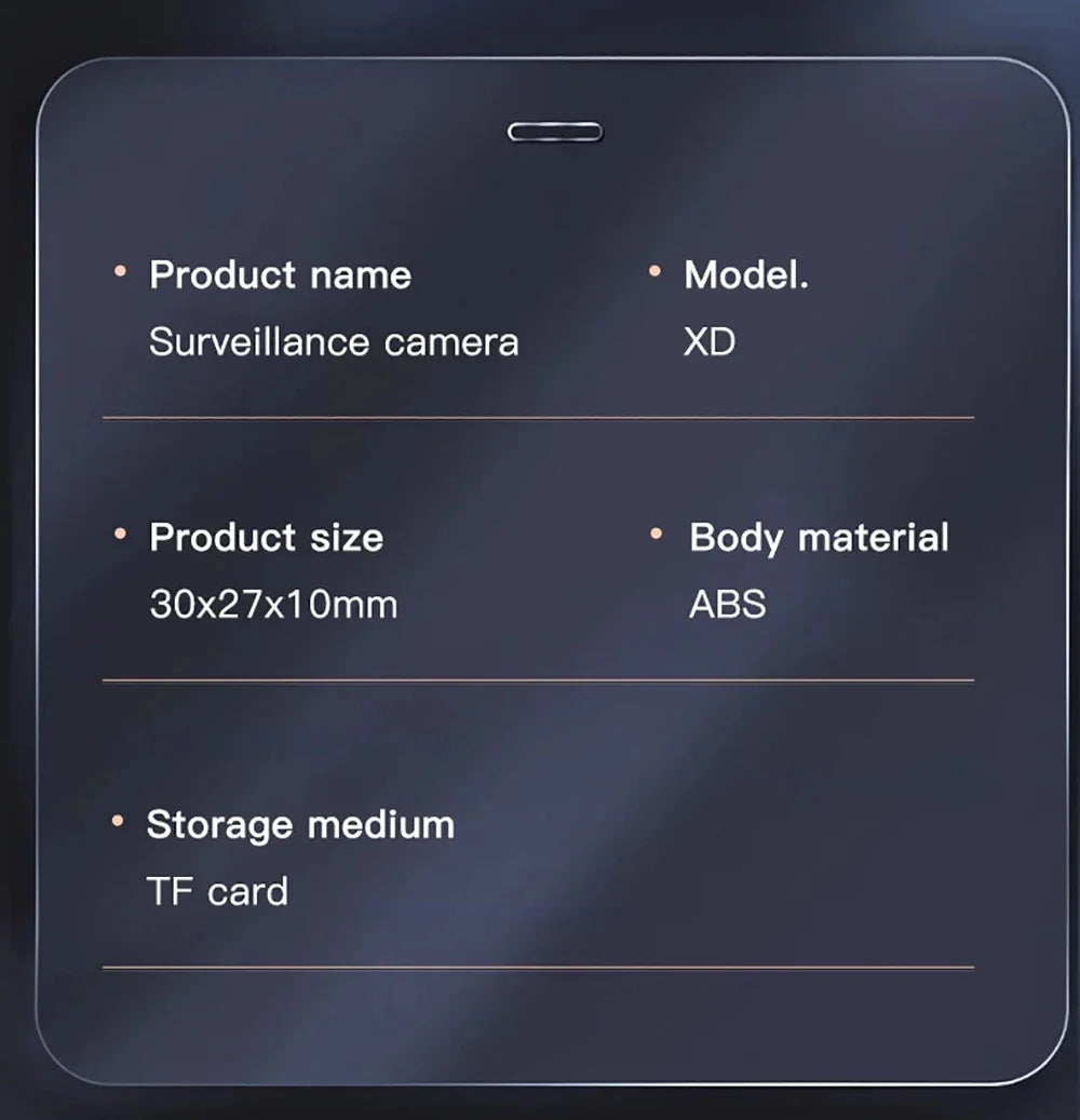 XD 1080P WiFi Mini Camera Smart Wireless Camcorder IP Camera Sport Camera Night Vision Remote Security Protection Video Recorder Innova Techno