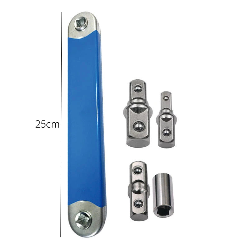 Compact Offset Extension Wrench 4 Adapter Dual Purpose Impact Socket Ratchet for Automotive Hand Tool Innova Techno