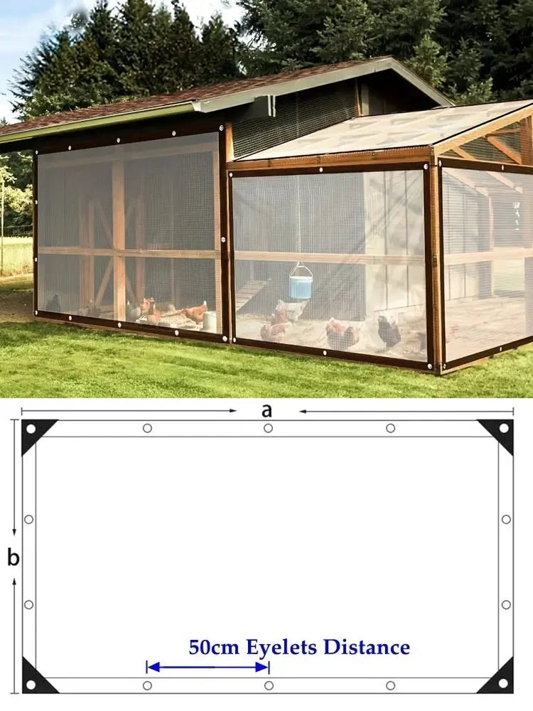 Transparent Plastic Rainproof Film Outdoor Waterproof Tarpaulin Terrace Succulent Plant Insulation Tent Balcony Awning Tarpaulin Innova Techno