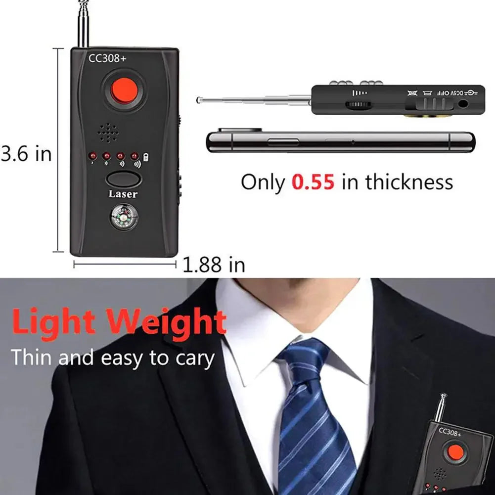 New K18 Multi-function Anti-Candid Cam Wireless Lens Device Finder 1MHz-6.5GHz GSM Audio Bug Finder GPS Signal RF Tracker Detect Innova Techno
