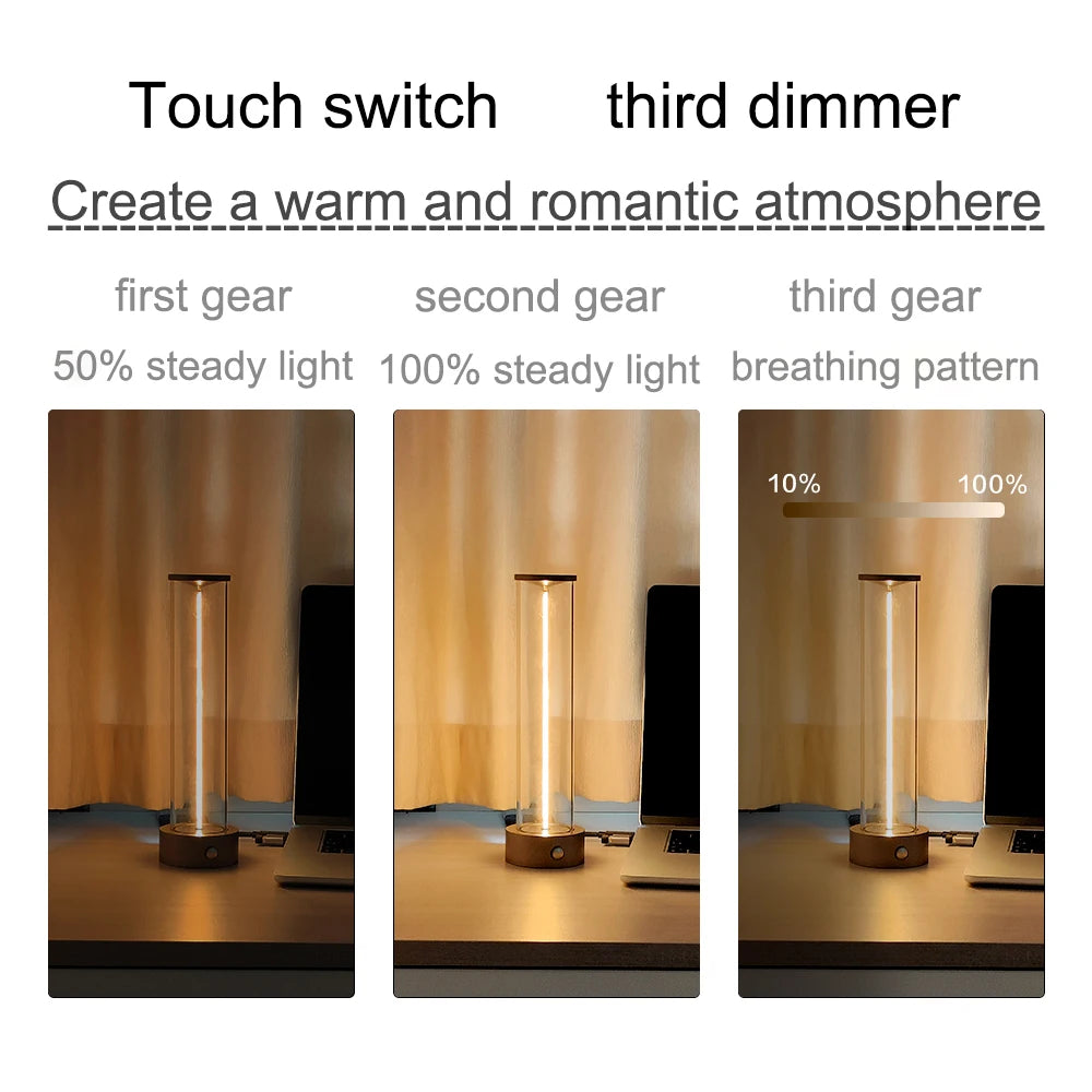 Minimalist table lamp, single table lamp, new look, large design, modern look, comfortable light Innova Techno