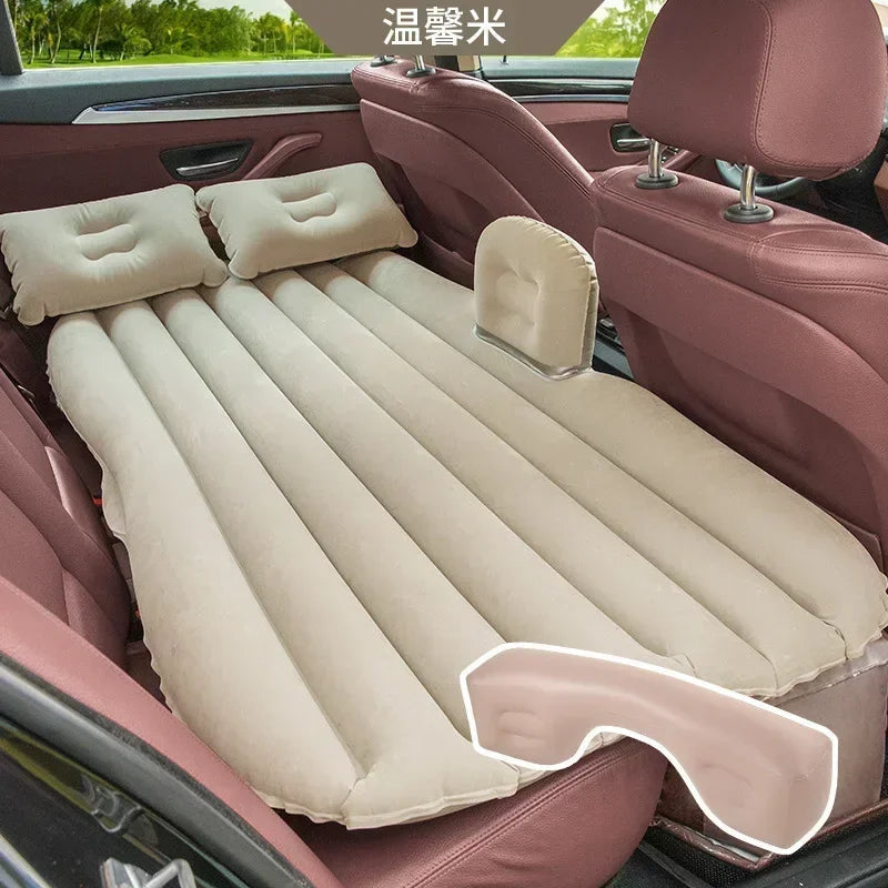 Car Travel Bed Automatic Air Mattress Sleeping Pad Inflatable BackSeat Bed Outdoor Cushions Camping Sofa Bed Accessories for Car Innova Techno