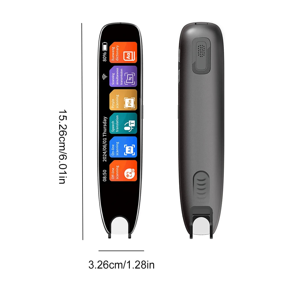 Translation Pen 142 Languages Smart Scanner Translator Pen Intelligent Scanning Point Reading Recording Pen for Teacher Student Innova Techno