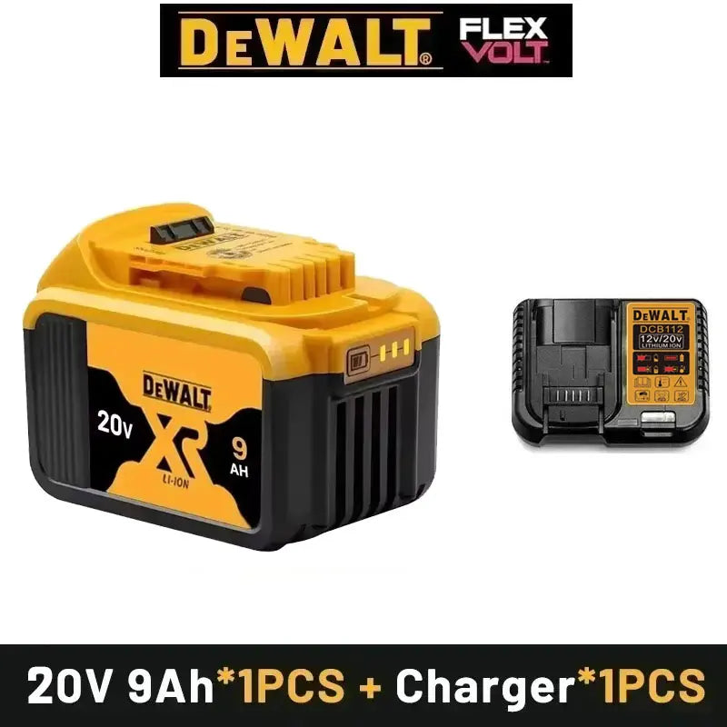 DeWALT 100% Original Battery 20V/60V 6Ah 9Ah MAX FlexVolt for DCB606 DCB205 DCB206 DCB209 DCB182 Power Tool with Charger