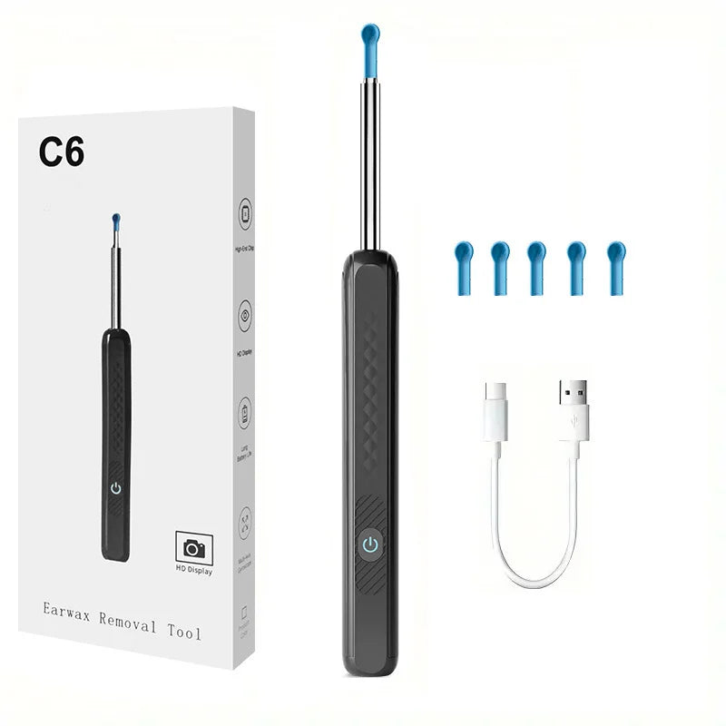 Wireless Smart Visual Ear Cleaner 800W Ear Stick Otoscope  Ear Wax Removal Tool Ear pick Camera Ear Endoscope for iOS Android Innova Techno