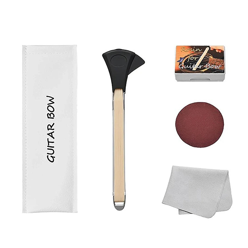 Solo 2-in-1 Guitar Bow – Dual-Sided Nylon Hair, Aluminum Alloy Body, Built-in Pick, for Acoustic Guitar, Create Violin/Cello Ton