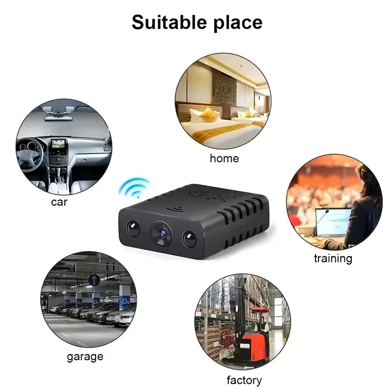XD 1080P WiFi Mini Camera Smart Wireless Camcorder IP Camera Sport Camera Night Vision Remote Security Protection Video Recorder Innova Techno