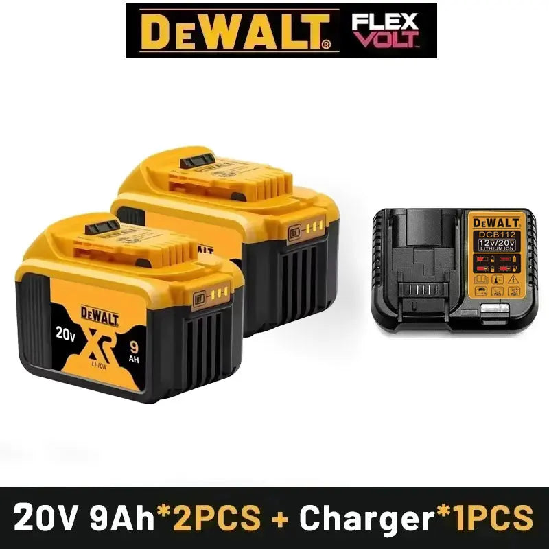 DeWALT 100% Original Battery 20V/60V 6Ah 9Ah MAX FlexVolt for DCB606 DCB205 DCB206 DCB209 DCB182 Power Tool with Charger