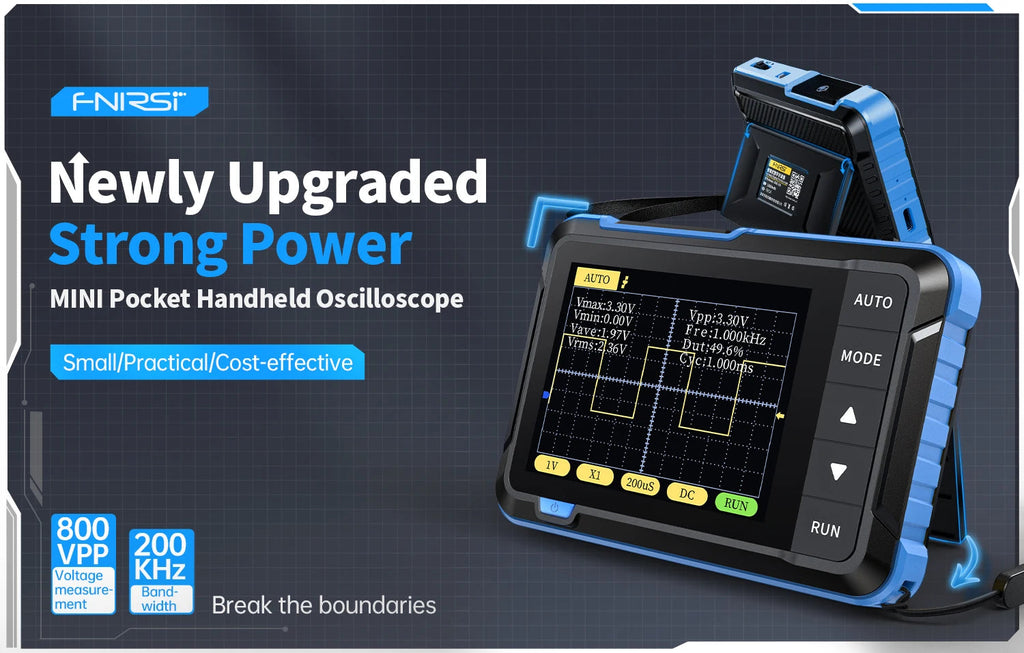 FNIRSI New DSO510 DSO152 DSO153 Mini Handheld Digital 2 IN 1 Oscilloscope Portable 48MS/s 10MHz Bandwidth Electronic Repair Tool Innova Techno