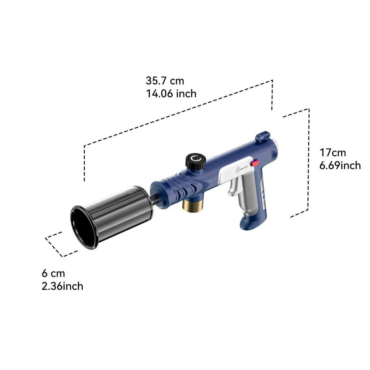 New Metal High Firepower Flamethrower for Outdoor Camping Barbecue Lighter for Outdoor Tools Innova Techno