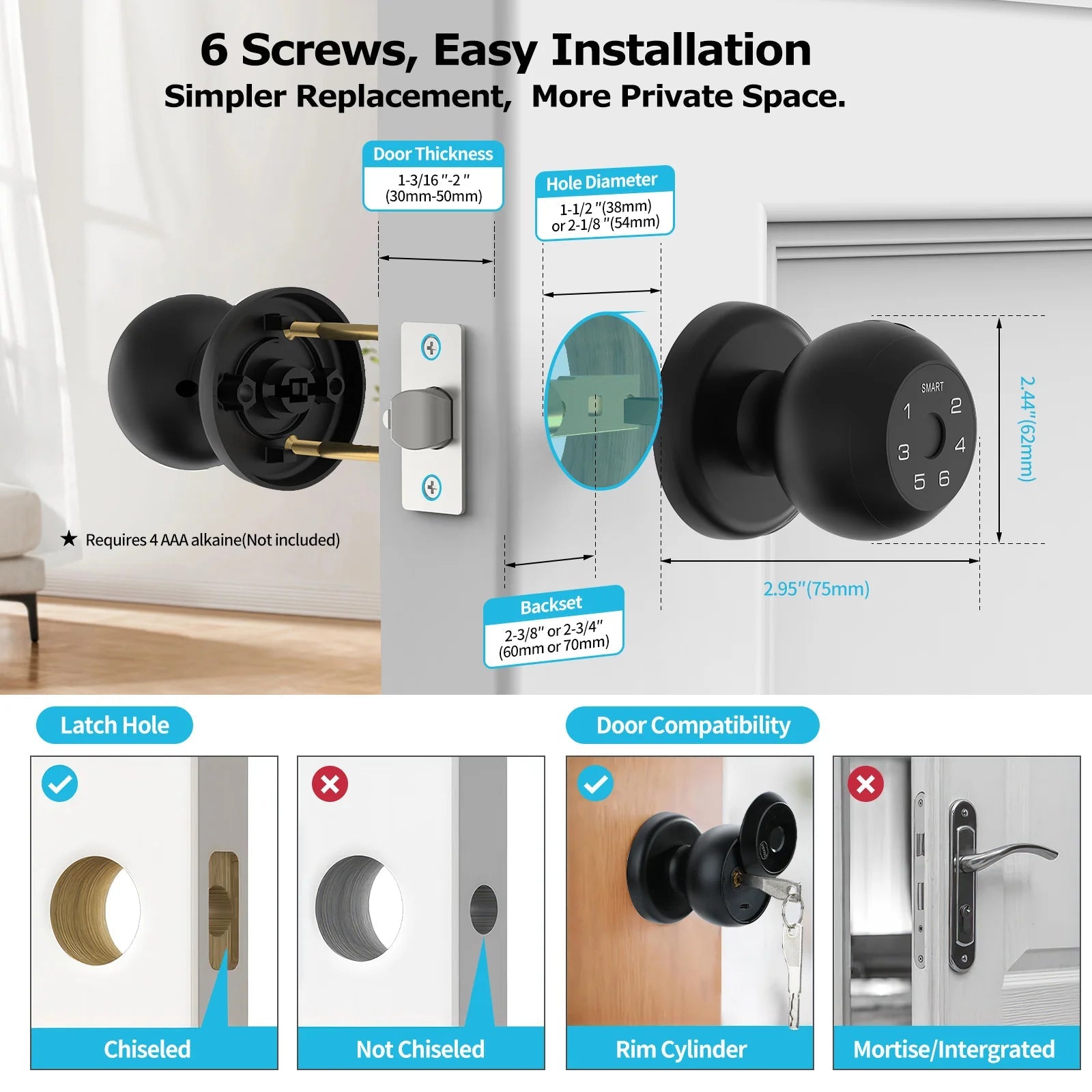 Viladepot Smart Lock Fingerprint Door Lock App Control Passcode Unlock Electronic Touchscreen Keypad Indoor Innova Techno