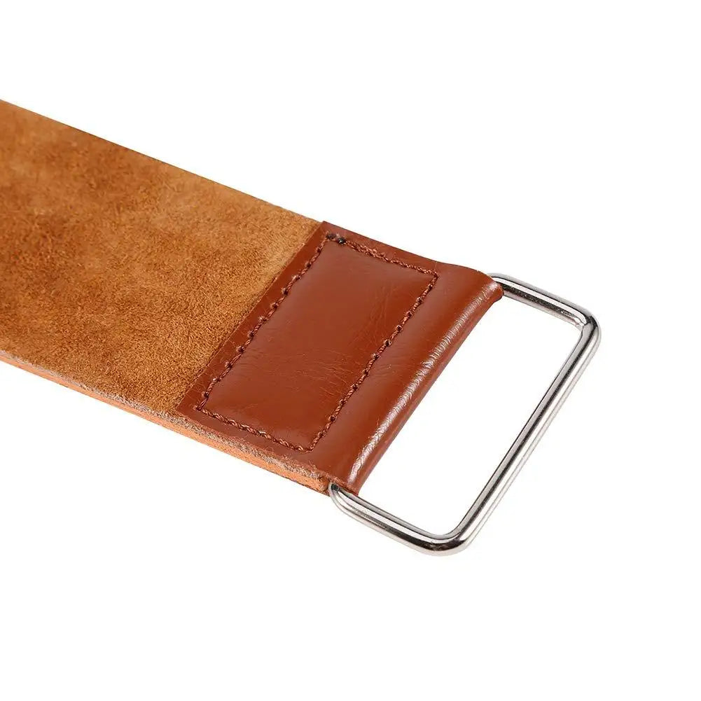 Durable Cowhide Men's Shaving Leather Strap for Barber Straight Razor Knife Sharpening Strop Belt  Necessary Innova Techno