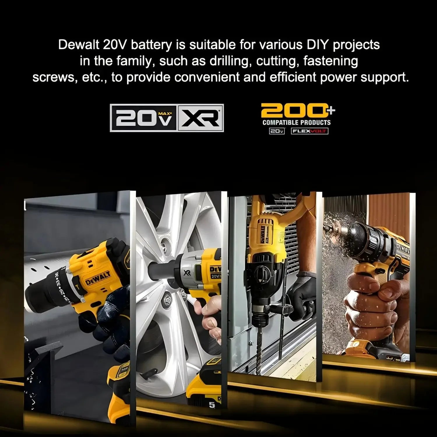 DeWALT 100% Original Battery 20V/60V 6Ah 9Ah MAX FlexVolt for DCB606 DCB205 DCB206 DCB209 DCB182 Power Tool with Charger