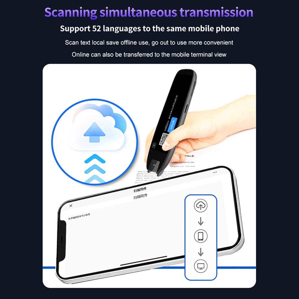 Translation Pen 142 Languages Scan Reader Device Intelligent Scanning Point Reading Smart Voice Translator Device Translator Pen