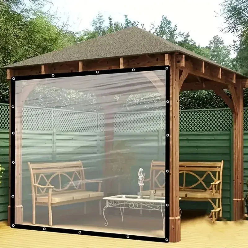Transparent Plastic Rainproof Film Outdoor Waterproof Tarpaulin Terrace Succulent Plant Insulation Tent Balcony Awning Tarpaulin Innova Techno
