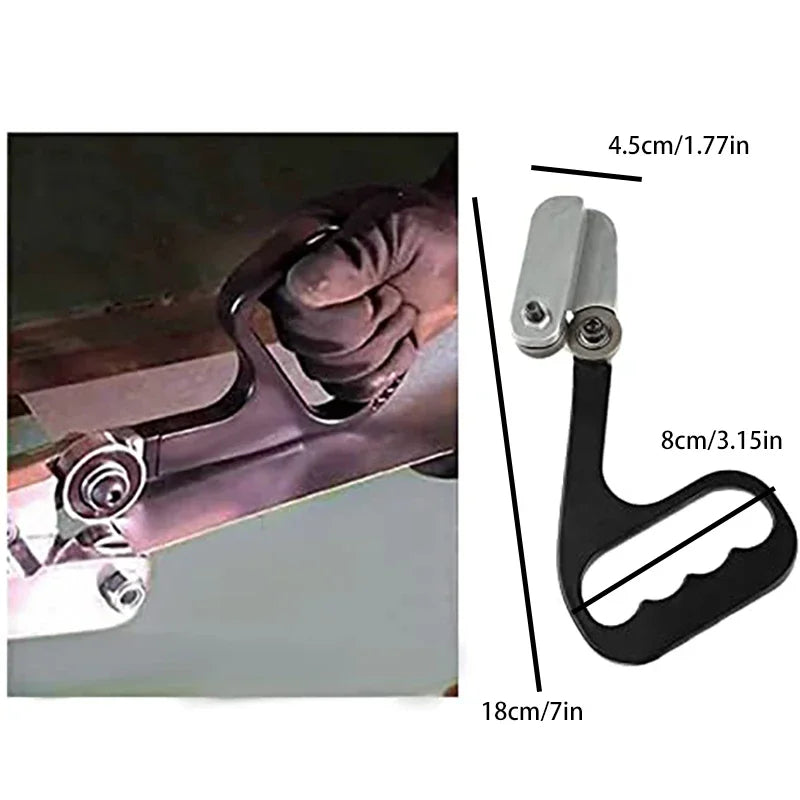 1Pcs Heavy Duty Sheet Metal Cutter Hand Pull Type Ergonomic Handle Fast Cutting Sharp Blade for Stainless Steel Plate Innova Techno