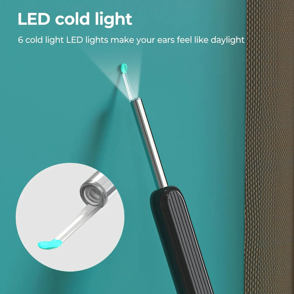 Wireless Smart Visual Ear Cleaner 800W Ear Stick Otoscope  Ear Wax Removal Tool Ear pick Camera Ear Endoscope for iOS Android Innova Techno