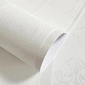 3D White Embossed Peel and Stick Wallpaper Damask Textured Self Adhesive Wallpaper Modern Floral Removable Contact Paper Innova Techno