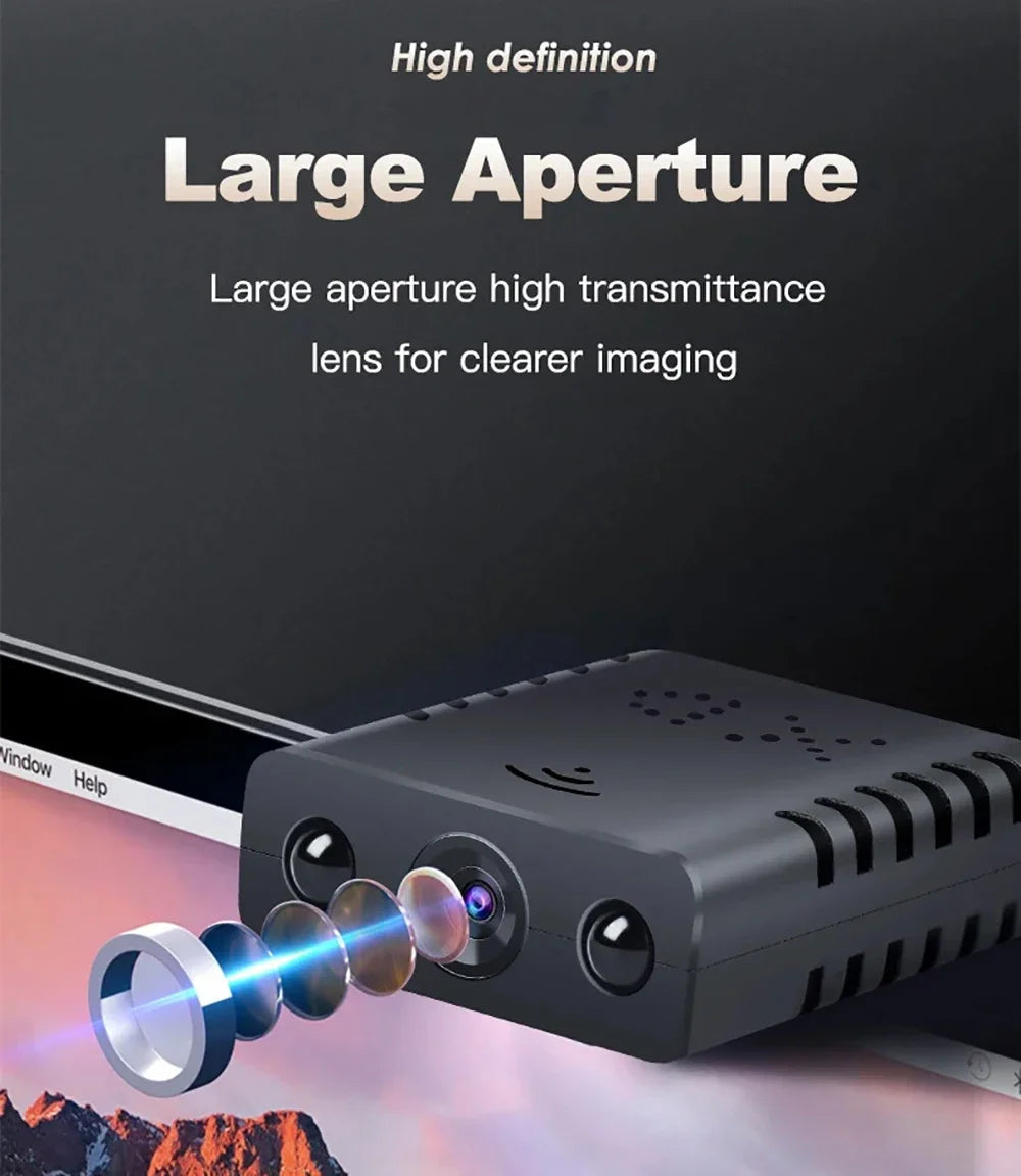 XD 1080P WiFi Mini Camera Smart Wireless Camcorder IP Camera Sport Camera Night Vision Remote Security Protection Video Recorder Innova Techno
