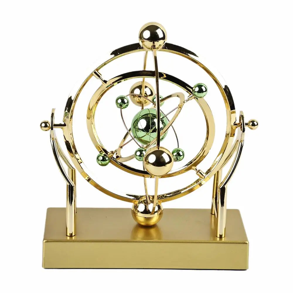 Celestial Orbit Pendulum Perpetual Motion Machine, Kinetic Art Desk Decor, Astronomy Model for Home Office, Rotating Sculpture Innova Techno