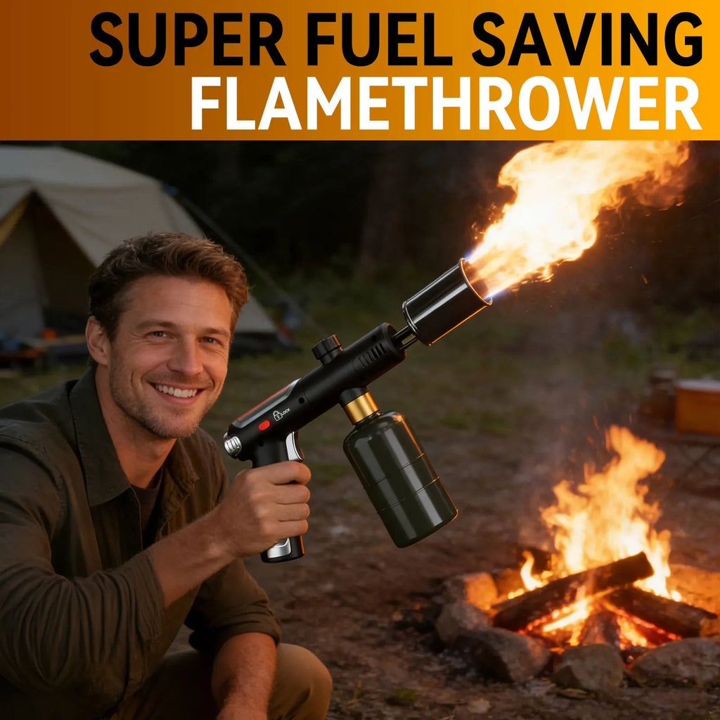 New Metal High Firepower Flamethrower for Outdoor Camping Barbecue Lighter for Outdoor Tools Innova Techno