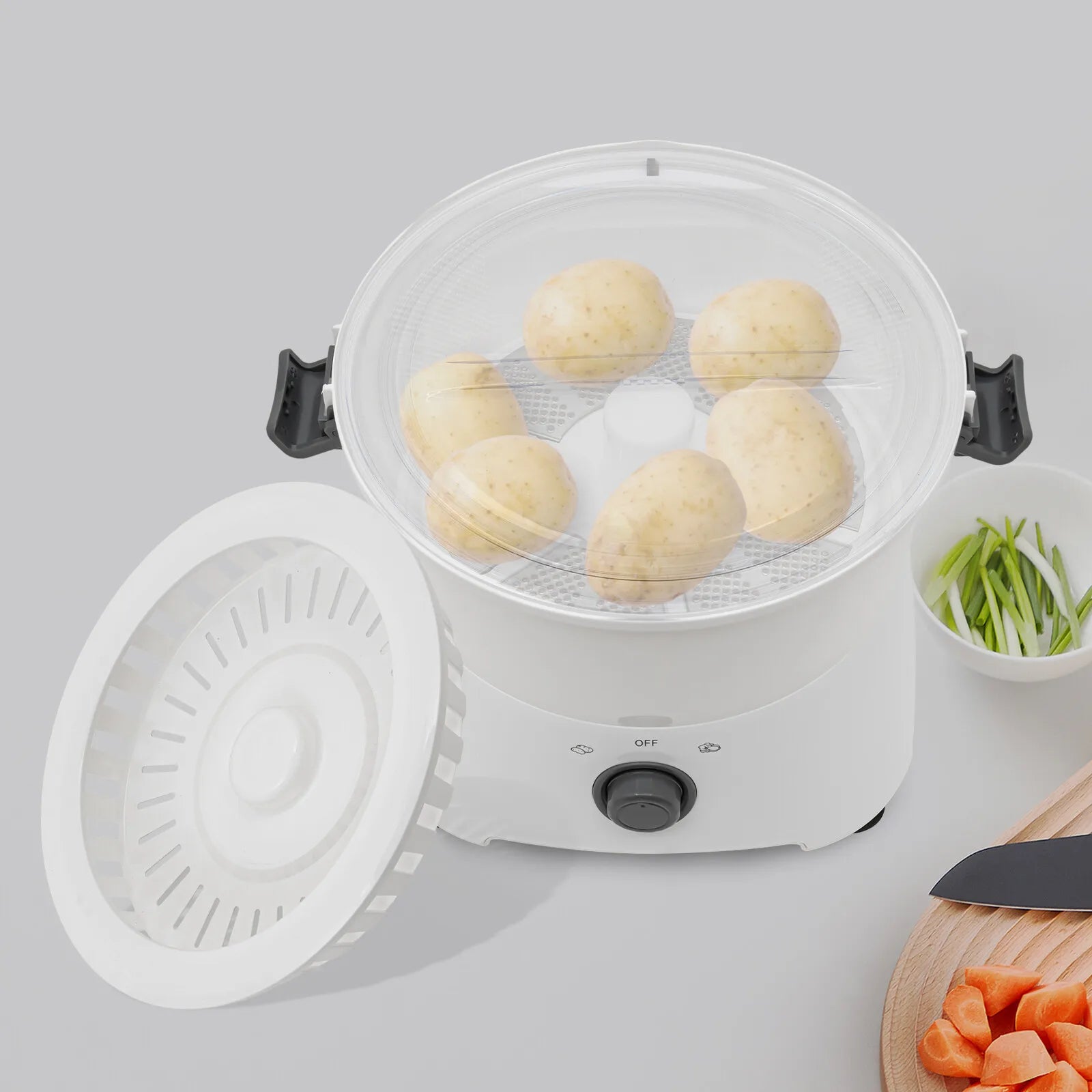 85W 110V Electric Fruit Vegetable Kitchen Peeler Pure Copper Motor Potato Automatic Spinner Peeler