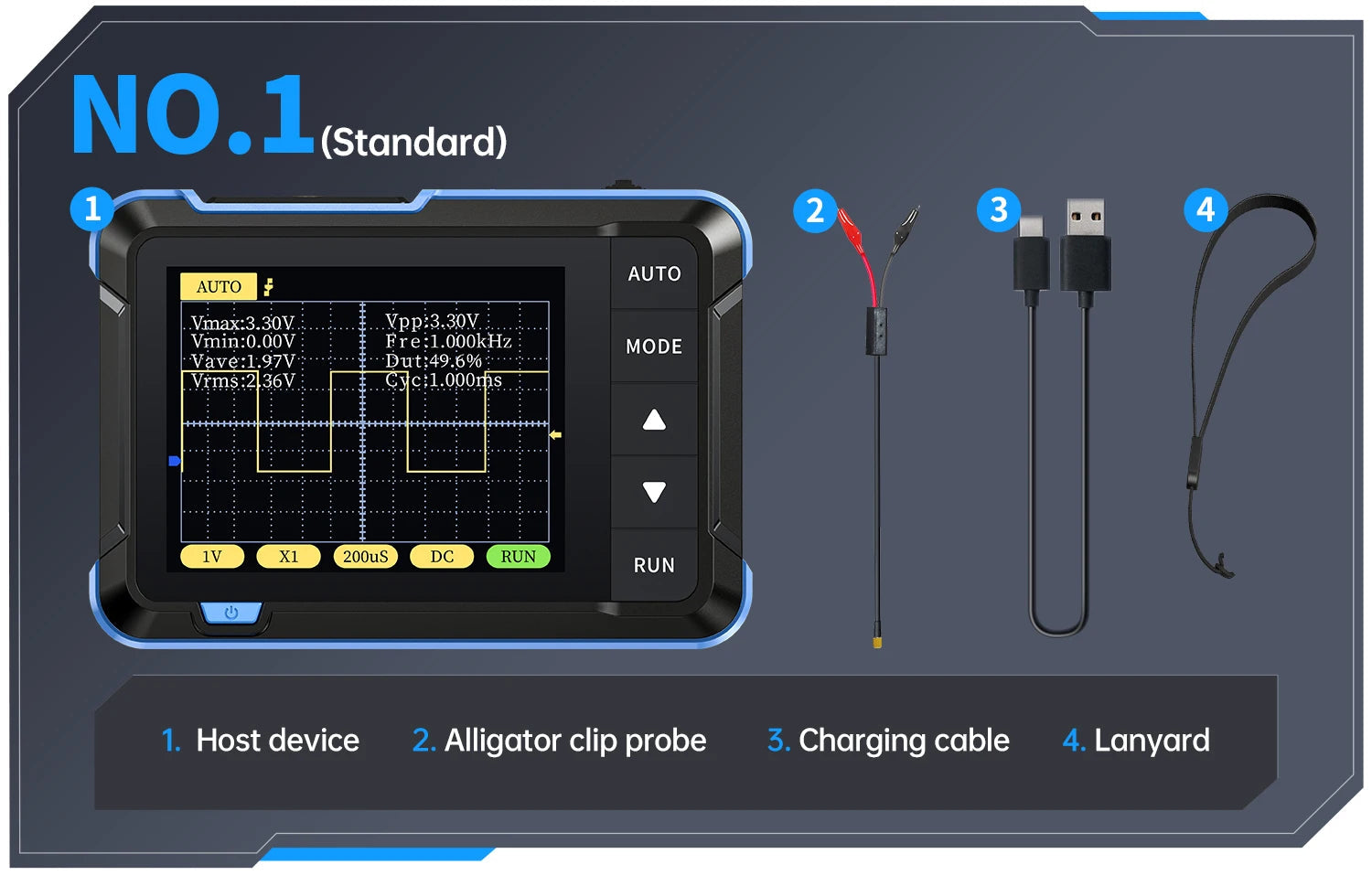 FNIRSI New DSO510 DSO152 DSO153 Mini Handheld Digital 2 IN 1 Oscilloscope Portable 48MS/s 10MHz Bandwidth Electronic Repair Tool Innova Techno