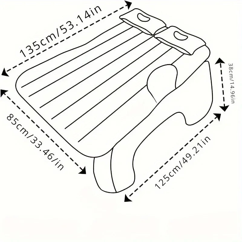 Car Travel Bed Automatic Air Mattress Sleeping Pad Inflatable BackSeat Bed Outdoor Cushions Camping Sofa Bed Accessories for Car Innova Techno