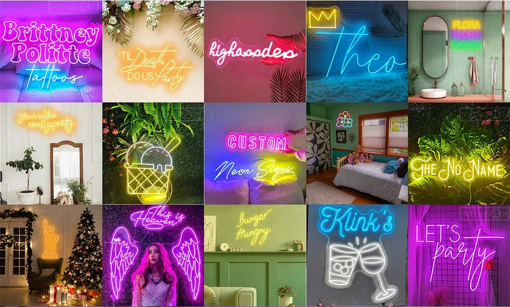 Custom your Personalised Name Neon Sign Light for girls/boys Birthday Gifts Party Bar Wedding Room Wall Decoration Neon Led Sign Innova Techno