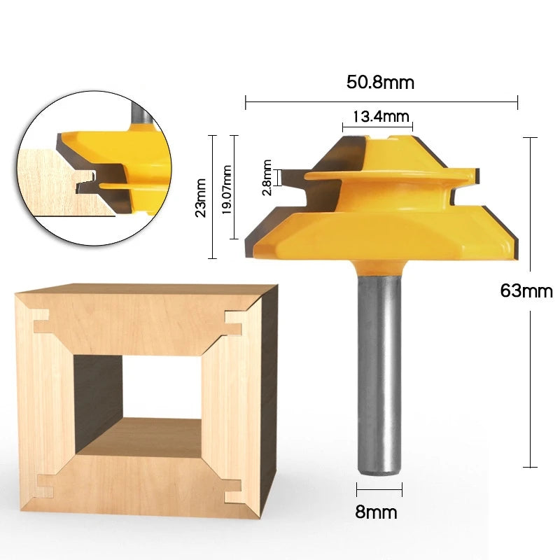 45 degrees CNC Solid Carbide Milling Cutter,woodworking router bit,Floor knife,mortise end mill,cabinet wood tool Innova Techno