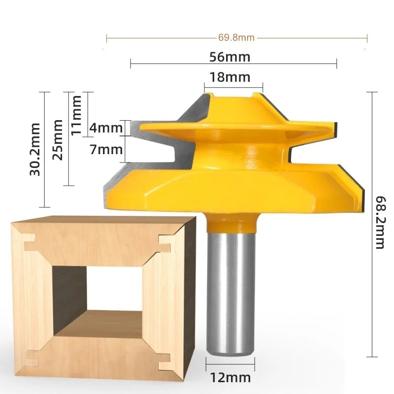 45 degrees CNC Solid Carbide Milling Cutter,woodworking router bit,Floor knife,mortise end mill,cabinet wood tool Innova Techno
