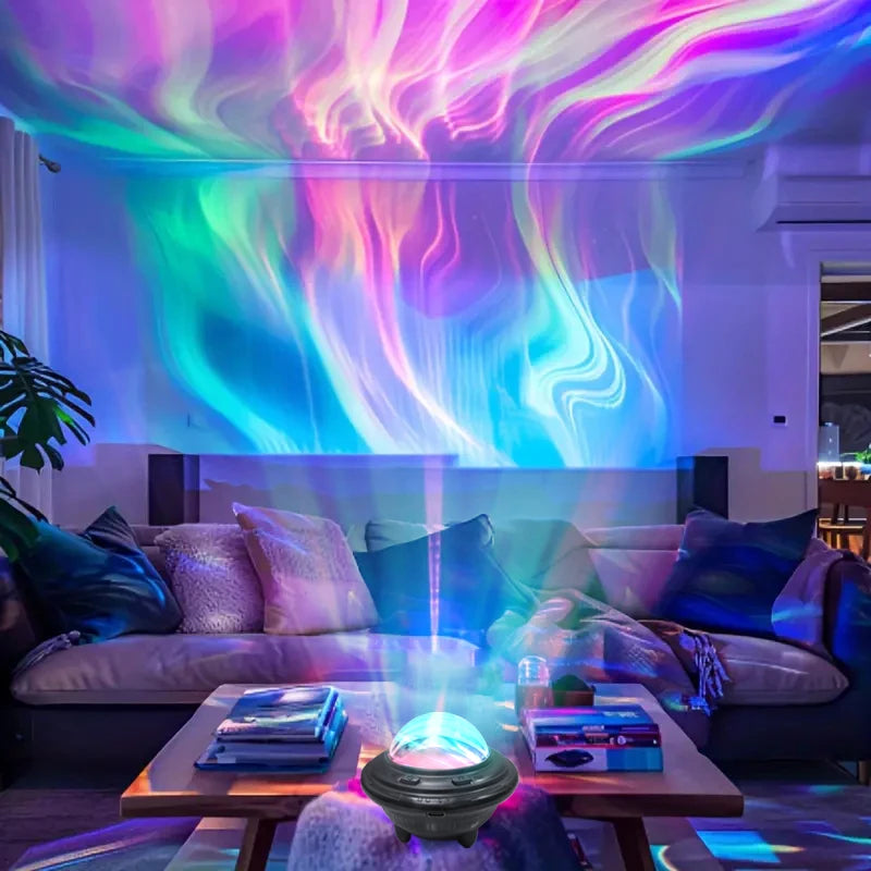 Starlight Projector Night Light Aurora Colorful Light Home Bedroom Decoration Starlight Christmas Light Children's Gift USB line Innova Techno