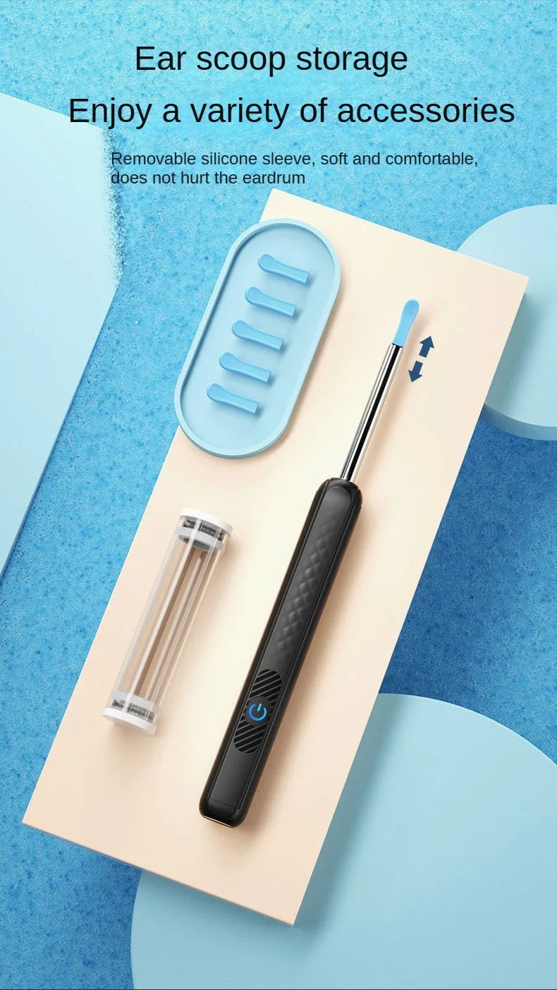 Wireless Smart Visual Ear Cleaner 800W Ear Stick Otoscope  Ear Wax Removal Tool Ear pick Camera Ear Endoscope for iOS Android Innova Techno