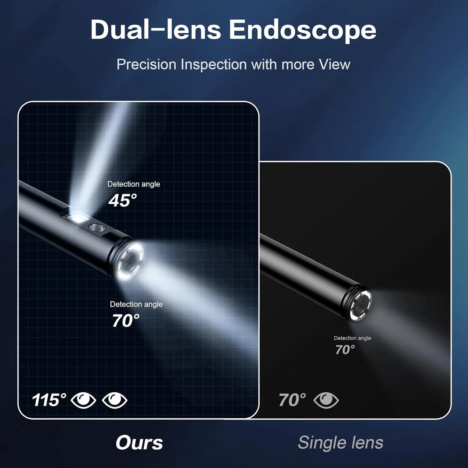 8mm 1080P Endoscope Automotive Boroscope Inspection Device Camera For Apple Iphone IOS Smart Phone Android Type C Cars Mobile Innova Techno