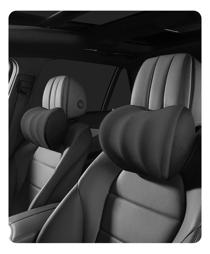 Car Electric Single Lumbar Single Headrest Vibration Massage Lumbar Support Neck Pillow Lumbar Cushion Car Seat Car Interior Innova Techno