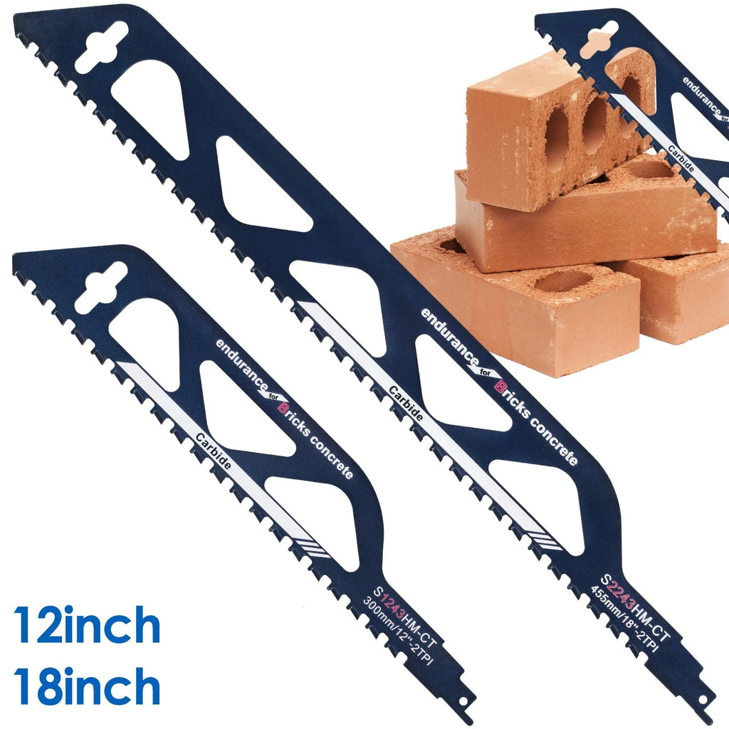 Reciprocating Saw Blade 12/18in Universal Cutting Recip Sabre Saw Blade Alloy Steel Brick Concrete Stone Demolition Cutting Tool Innova Techno
