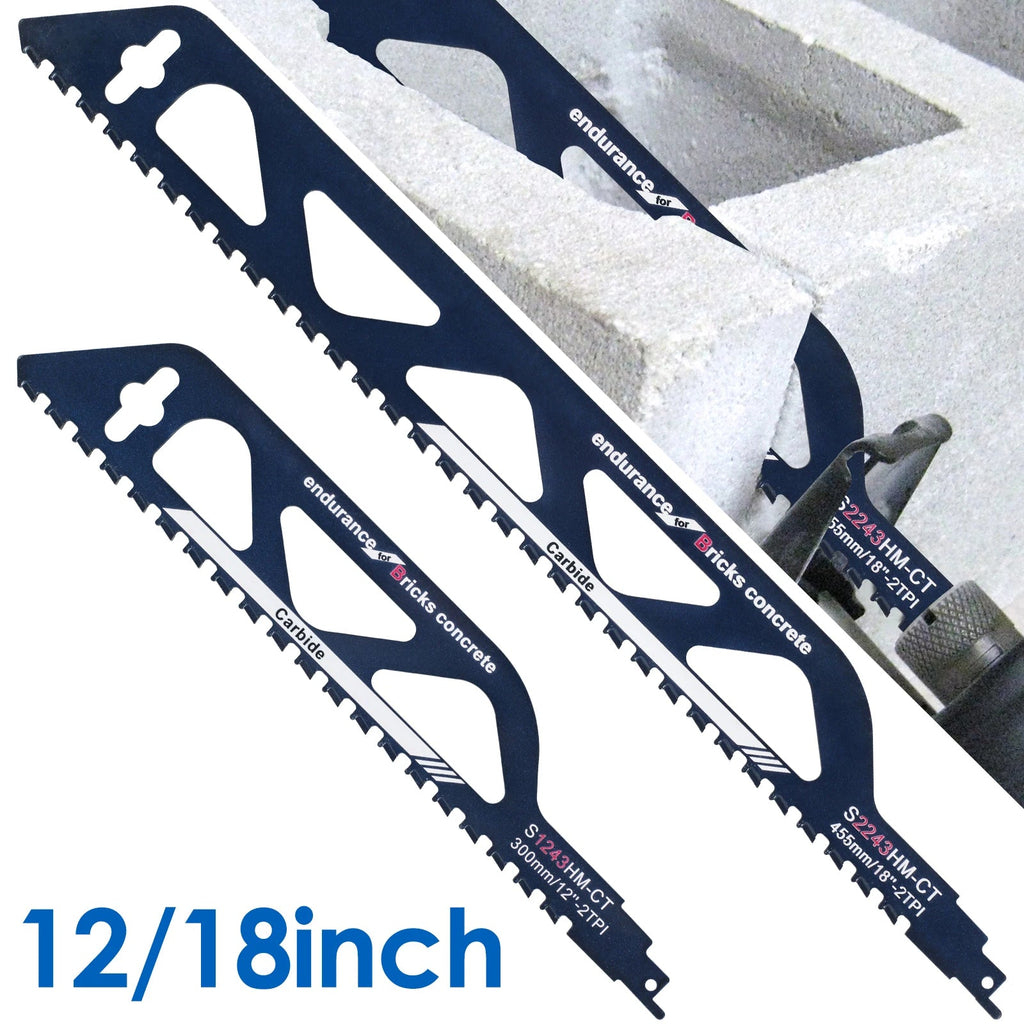 Reciprocating Saw Blade 12/18in Universal Cutting Recip Sabre Saw Blade Alloy Steel Brick Concrete Stone Demolition Cutting Tool Innova Techno