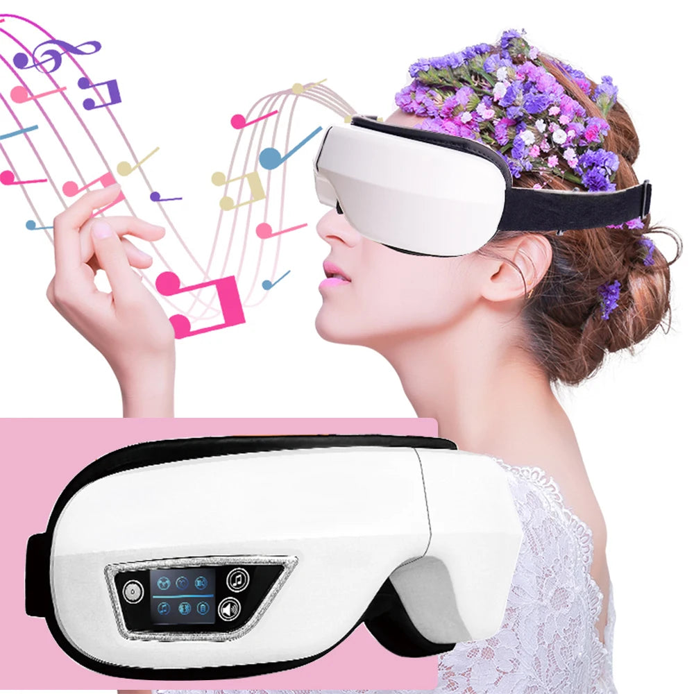 Relieves Fatigue Eye Massager Airbag Pressure Kneading Massage Device Relax Eye Improve Sleep 3D Vibration Eye Care Home Use