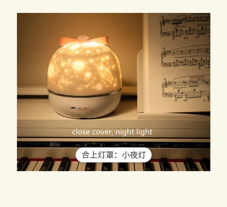Starry Projector Night Light Rotating Sky Moon Lamp Galaxy Lamp Home Bedroom Decoration Starlight Christmas Lights for Kids Gift Innova Techno