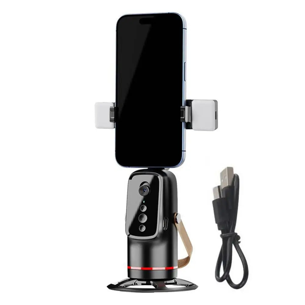 Face Tracking Tripod 360 Degree Rotation Auto Stand Tripod That Follows Your Movement for Live Streaming Selfie Video Recording Innova Techno