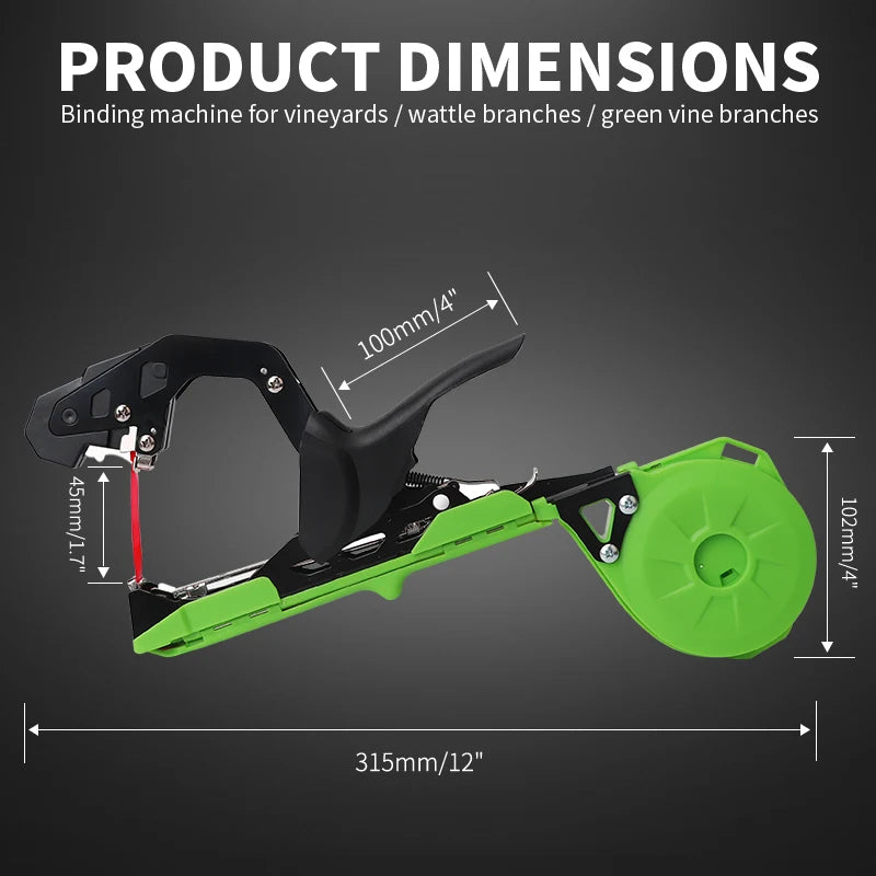 Onnfang Garden Hand Tying Machine Plant Lightweight Garden Tools Plant Tape tool for Vegetables Grapes Tomatoes Cucumbers Garden Innova Techno