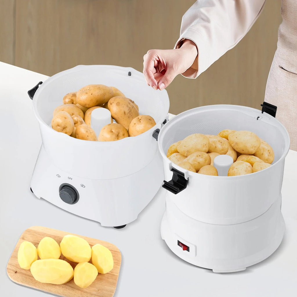 85W Electric Potato Peeler One-button Drive Automatic Peeler Spinner for Kitchens Restaurant Fast Food Shops Innova Techno