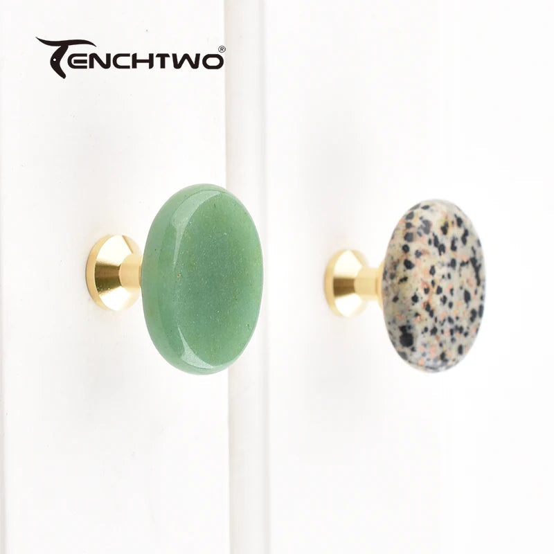 30×25mm Nature Agate Stone Cabinet Drawer Knob Dressing Decorative Box Handle Brass Furniture Door Handle Wardrobe Cabinet Pulls Innova Techno