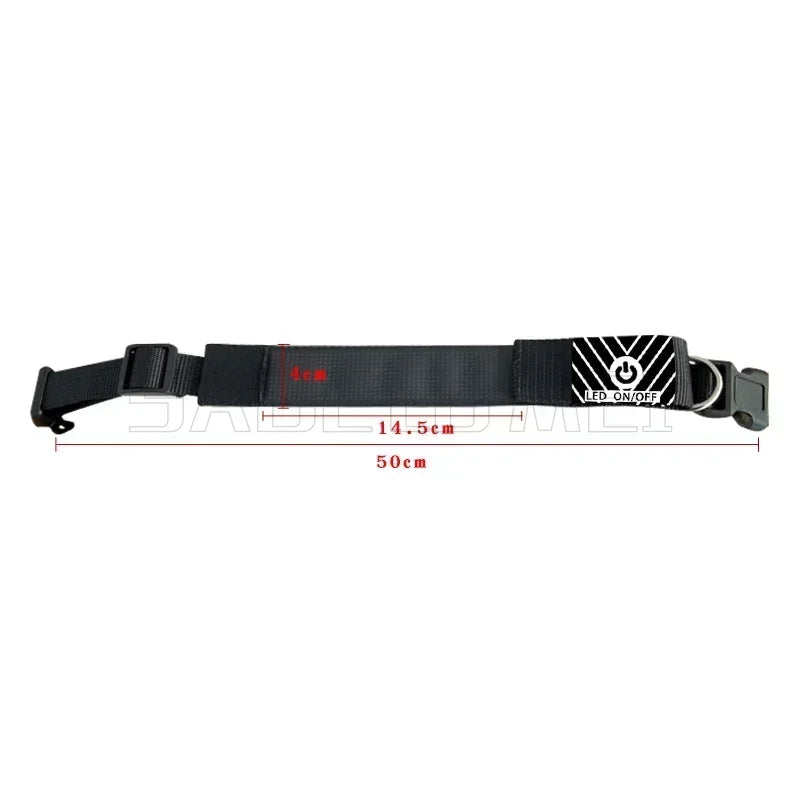 LED Multicolor Display Pet Dog Collars Programmable Multilingual Scrolling Customized Animations Rechargeable Glowing Necklace Innova Techno