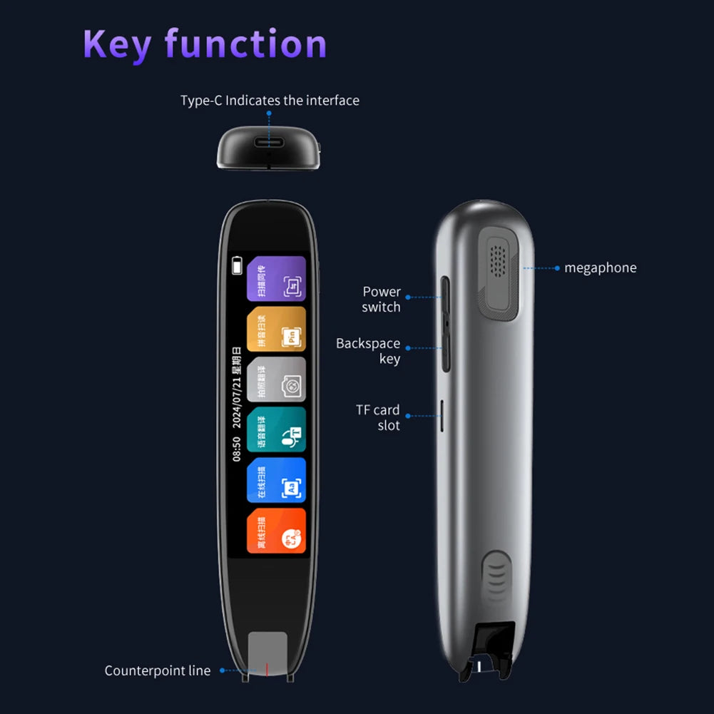 Translation Pen 142 Languages Scan Reader Device Intelligent Scanning Point Reading Smart Voice Translator Device Translator Pen