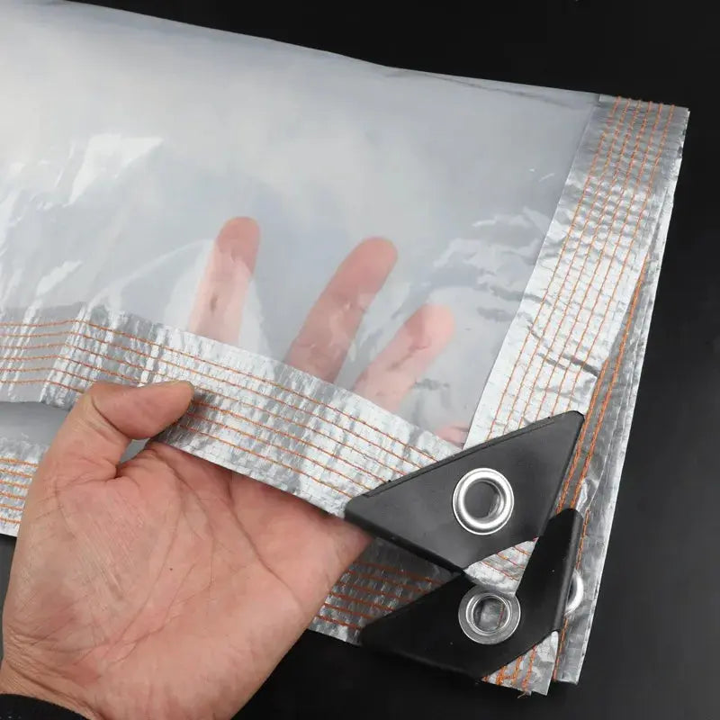 Transparent Plastic Rainproof Film Outdoor Waterproof Tarpaulin Terrace Succulent Plant Insulation Tent Balcony Awning Tarpaulin Innova Techno