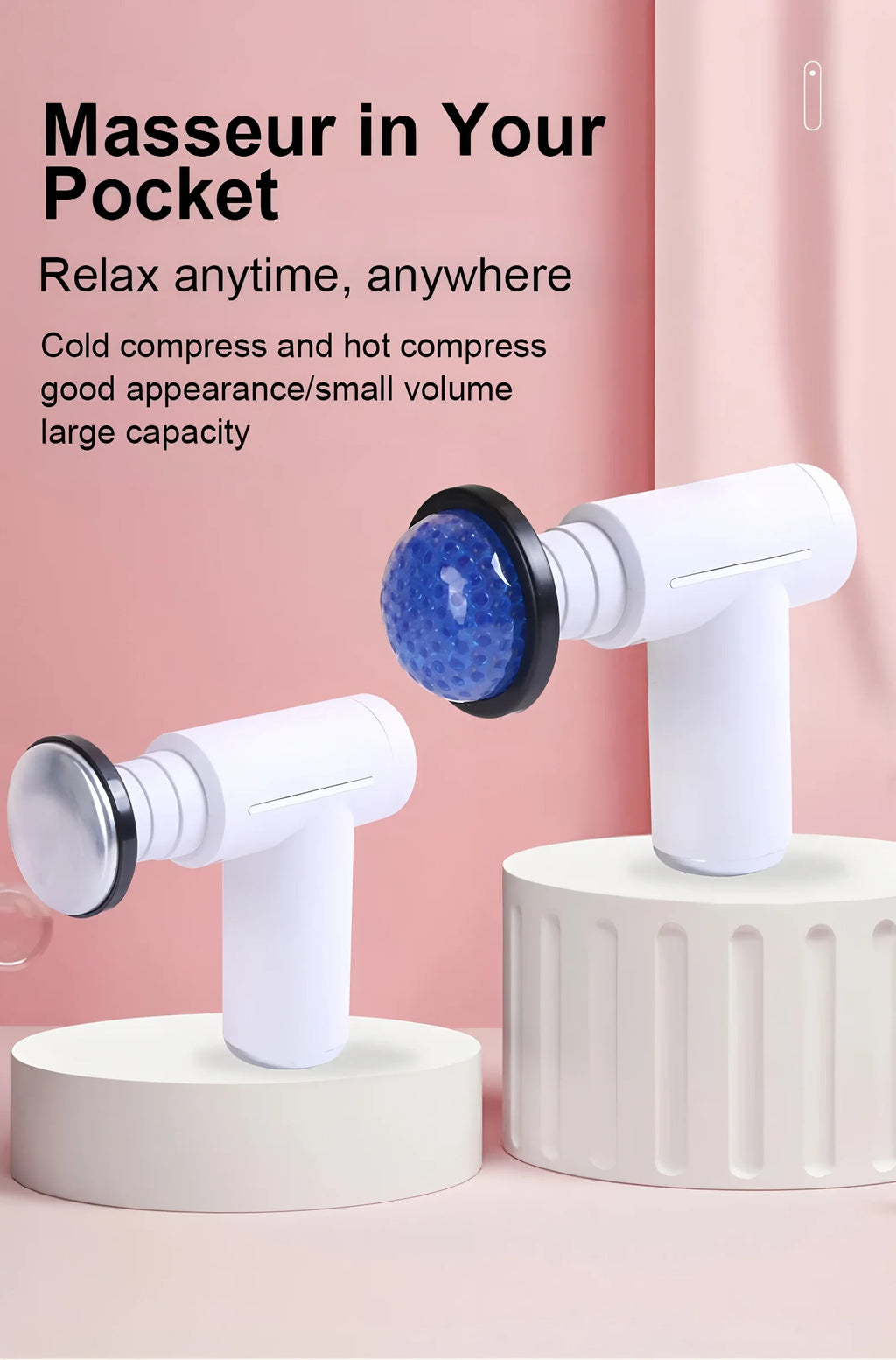 Mini Muscle Massage Gun Body Massager Deep Handheld Percussion Massager For Body Back Neck Leg Cold And Hot Compress Fascia Gun